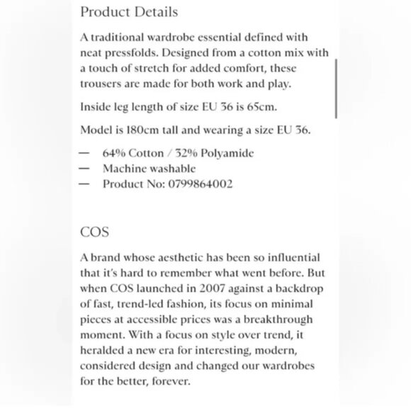 COS Red Ankle Cropped Pants - Picture 11 of 14